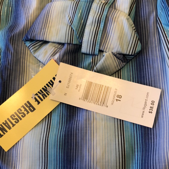 ALIA NWT SIZE 18 LONG SLEEVE BLOUSE BUTTON ROLL UP TAB BLUES &SILVER THREAD #024 - Picture 4 of 12